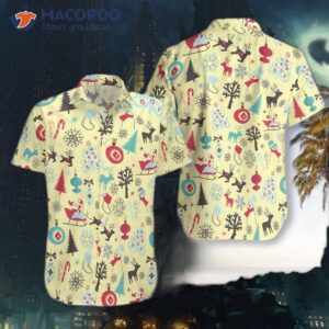 merry christmas pattern 8 hawaiian shirt 3