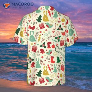 merry christmas pattern four hawaiian shirt 1