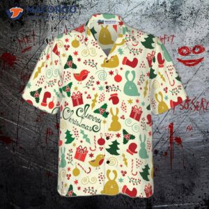 merry christmas pattern four hawaiian shirt 2