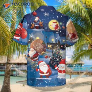 merry christmas santa amp gifts hawaiian shirt funny claus best gift for 1