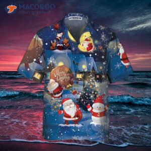 merry christmas santa amp gifts hawaiian shirt funny claus best gift for 2