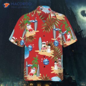 merry christmas santa claus and his hawaiian shirt 2