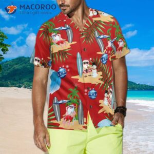 merry christmas santa claus and his hawaiian shirt 3