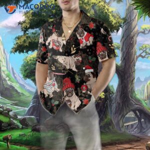 merry pug party hawaiian shirt funny christmas dog shirt for 3