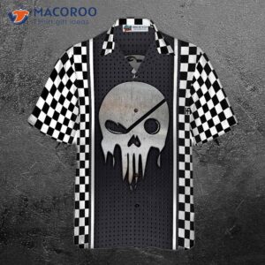 metal skull golf hawaiian shirt 3