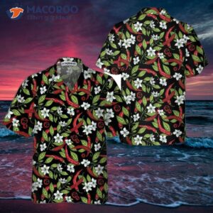 mexican jalapeo chili flower hawaiian shirt funny red pepper shirt for hot 0