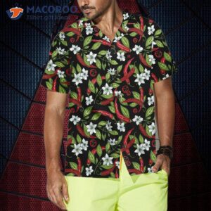 mexican jalapeo chili flower hawaiian shirt funny red pepper shirt for hot 3