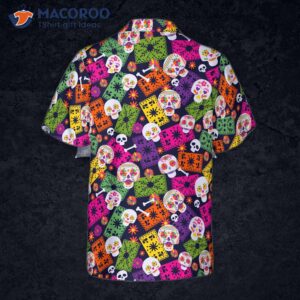 Mexican Skull-patterned Hawaiian Shirt