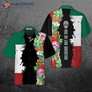 mexico flag day of the dead hawaiian shirt gift shirt 0