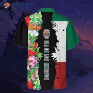 mexico flag day of the dead hawaiian shirt gift shirt 2