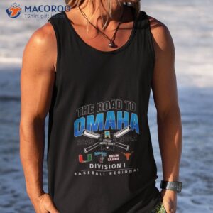 miami 2023 ncaa di baseball regional the road to omaha shirt tank top