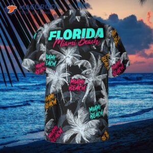 Miami Beach Coconut Tree Hawaiian Shirt Seamless