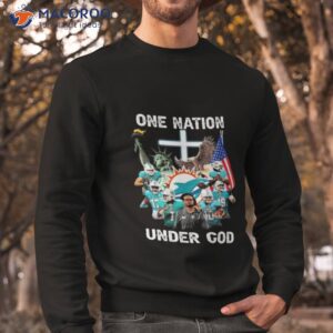 miami dolphins team football one nation under god signatures shirt sweatshirt