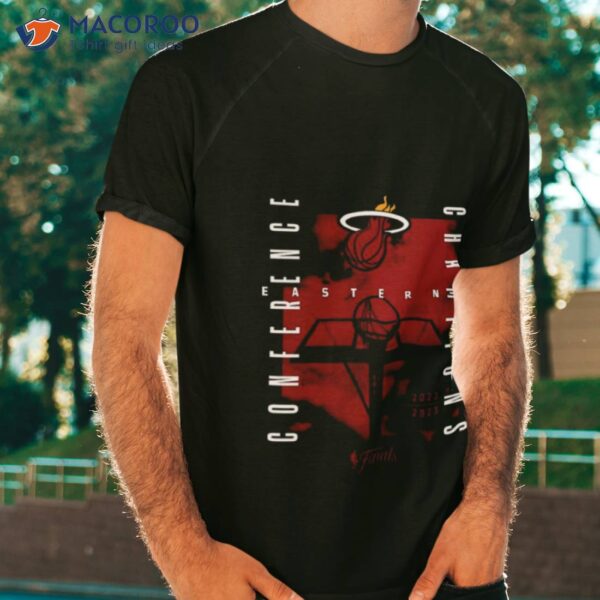 Miami Heat 2023 Eastern Conference Champions Free Throw Courtside Shirt