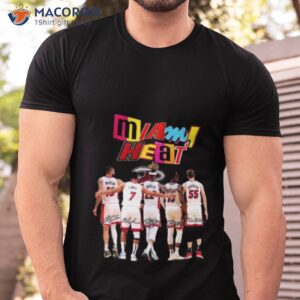 miami heat 2023 martin lowry butler adebayo and robinson signatures shirt tshirt