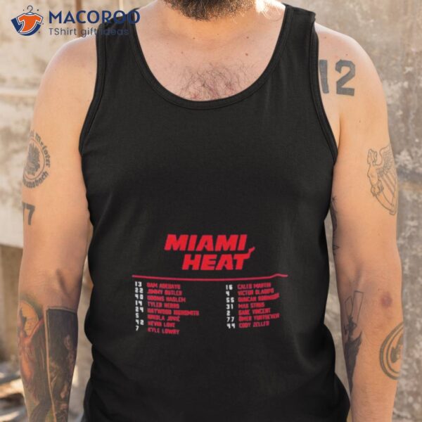 Miami Heat Nba Finals Roster 2023 Shirt