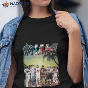 miami heat panthers dolphins marlins and inter miami with leo messi shirt tshirt