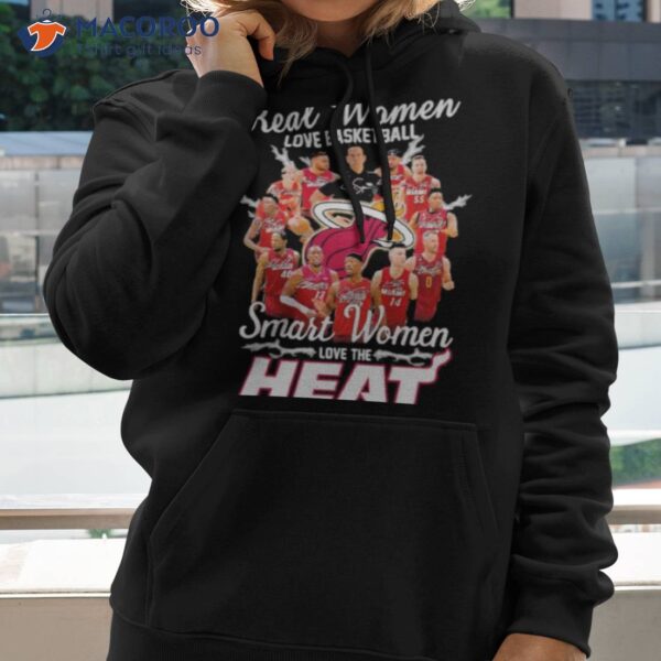 Miami Real Women Love Basketball Smart Women Love The Heat 2023 Nba Finals Signatures Shirt