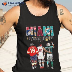 miami sports skyline matthew tkachuk jimmy butler and tua tagovailoa signatures shirt tank top 3