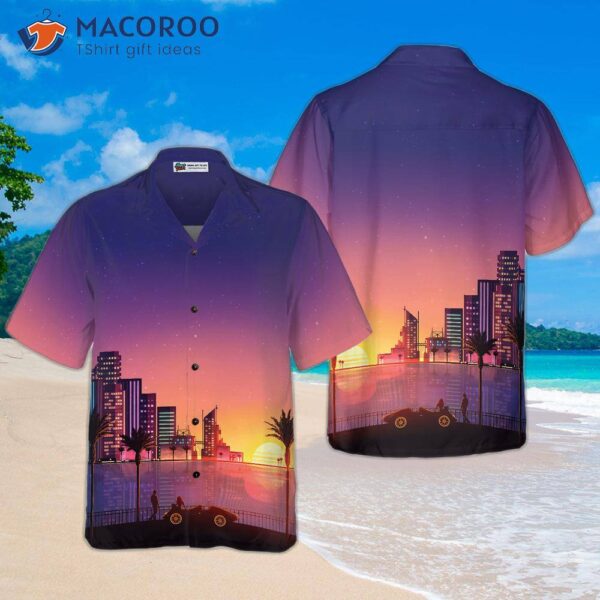 Miami Sunset Hawaiian Shirt