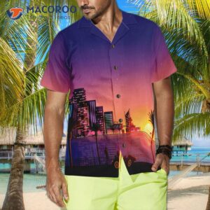 Miami Sunset Hawaiian Shirt