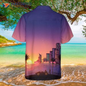 miami sunset hawaiian shirt 2