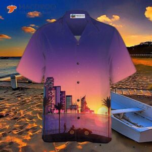 miami sunset hawaiian shirt 3