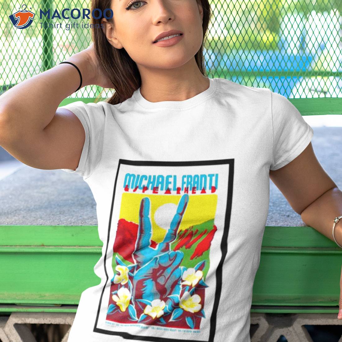 Michael Franti Red Rocks June 2, 2023 Poster Shirt Michael Franti Red Rocks June 2, 2023 Poster Shirt