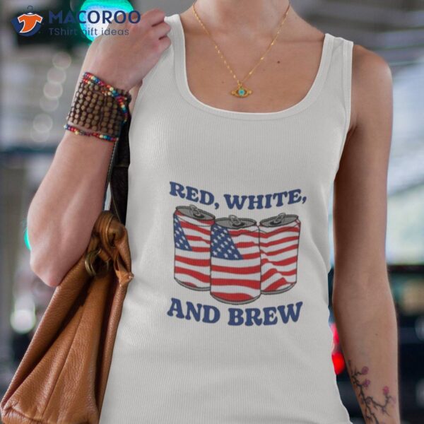 Middleclassfancy Red, White, And Brew Shirt