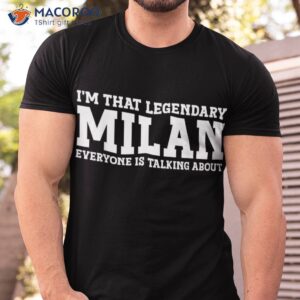 milan personal name shirt tshirt