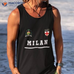 milan soccer jersey flag football italy shirt tank top