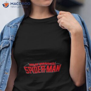 miles morales spider man across the spiderverse new logo 2023 movie fan gifts t shirt tshirt