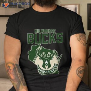 Milwaukee Bucks Basketball Map Logo 2023 Shirt