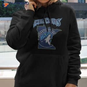 minnesota timberwolves basketball map logo 2023 shirt hoodie 2