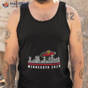 minnesota wild 2023 season team players names in city shirt tank top