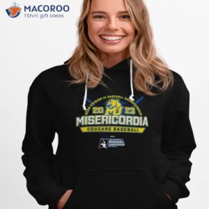 misericordia university 2023 ncaa division iii baseball championship misericordia cougars baseball shirt hoodie 1