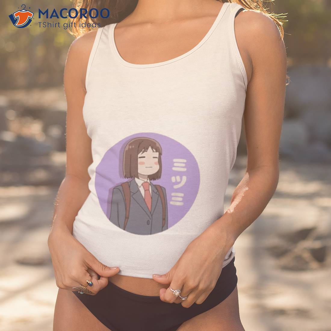 Mitsumi Japanese Ayakashi Triangle Shirt Mitsumi Japanese Ayakashi Triangle Shirt