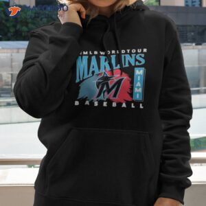 mlb world tour miami marlins baseball logo 2023 shirt hoodie