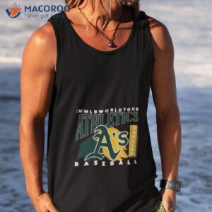 mlb world tour oakland athletics baseball logo 2023 shirt tank top