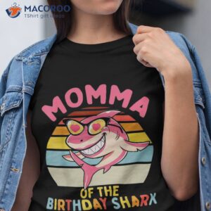 momma of the shark birthday matching family shirt tshirt