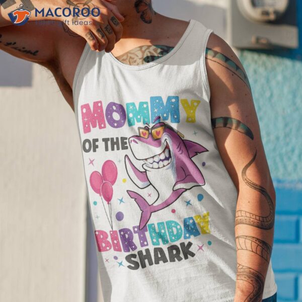 Mommy Of The Shark Birthday Mom Matching Family Shirt