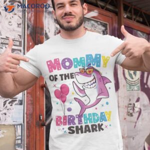 Mommy Of The Shark Birthday Mom Matching Family Shirt