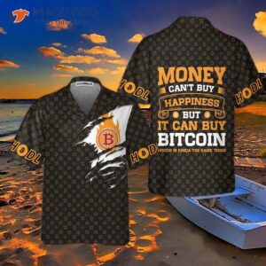 money can t buy happiness but it can bitcoin hawaiian shirt funny shirt for and best gift 0