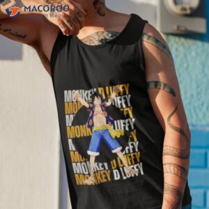 monkey d luffy one piece art shirt tank top 1