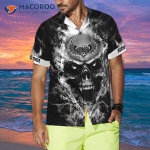 motorcycle road king hawaiian shirt 2