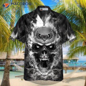 motorcycle road king hawaiian shirt 3