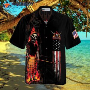 mr bones 8 ball american flag billiards hawaiian shirt 3