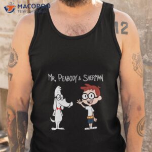 mr peabody and sherman cartoon friends shirt tank top