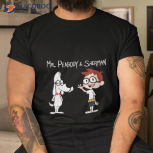 mr peabody and sherman cartoon friends shirt tshirt