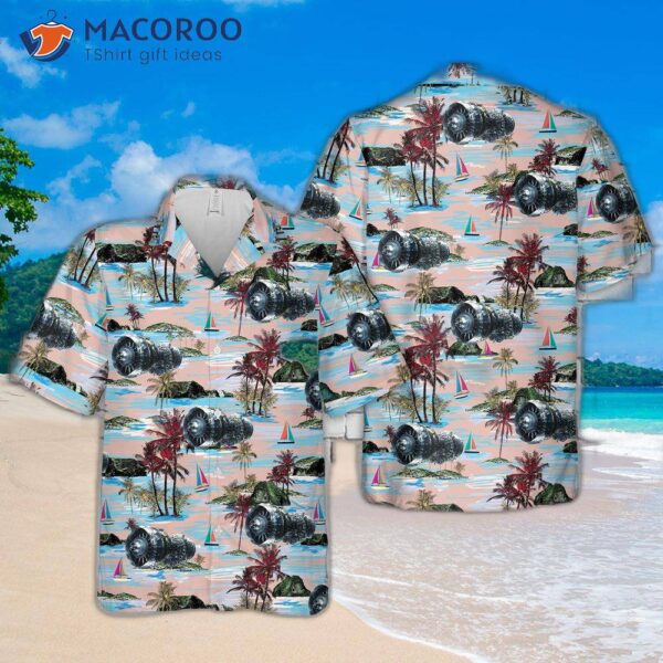 Mt-30 Marine Gas Turbine Hawaiian Shirt